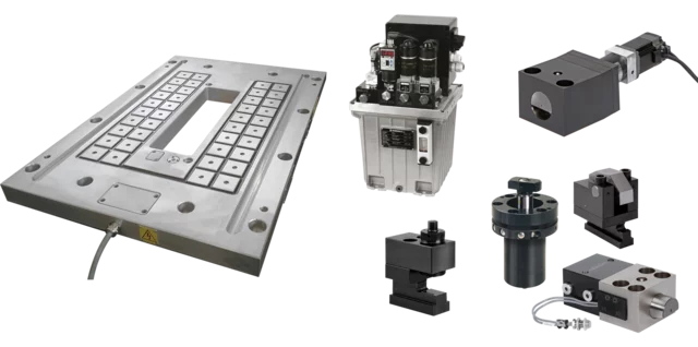 Die clamping systems for press automation Quick changing systems for machines, presses and equipments